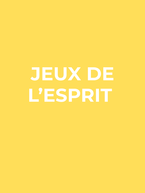 Jeux de l'esprit