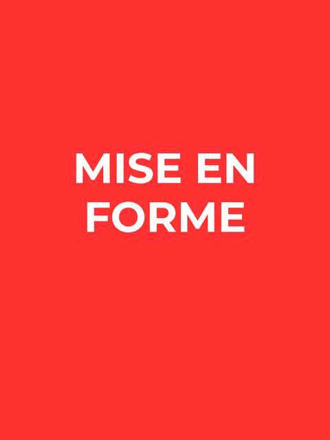 Mise en forme 